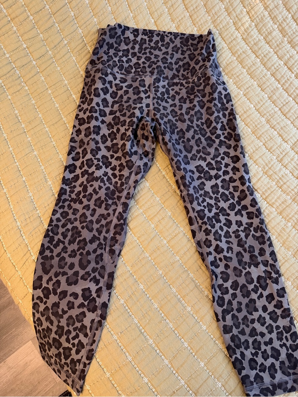 lululemon athletica Gray Leopard Print High-Rise Leggings